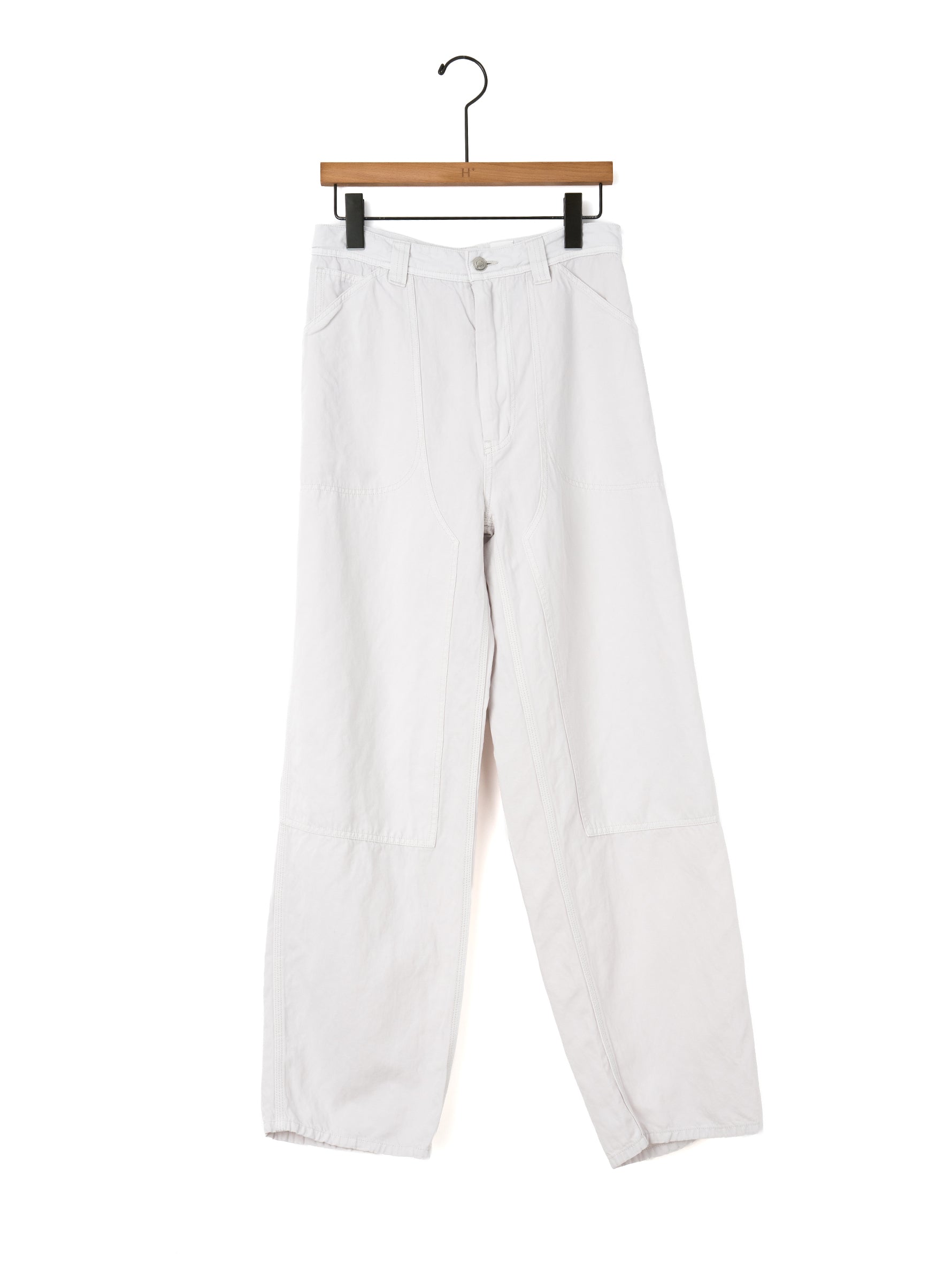 BOWTE | COTTON LINEN BOILE PIECE DYED DOUBLE KNEE PANTS 261-04-0003