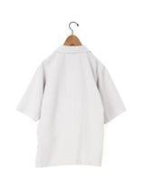BOWTE | COTTON LINEN BOILE PIECE DYED OPEN COLLAR SHIRTS 261-01-0005
