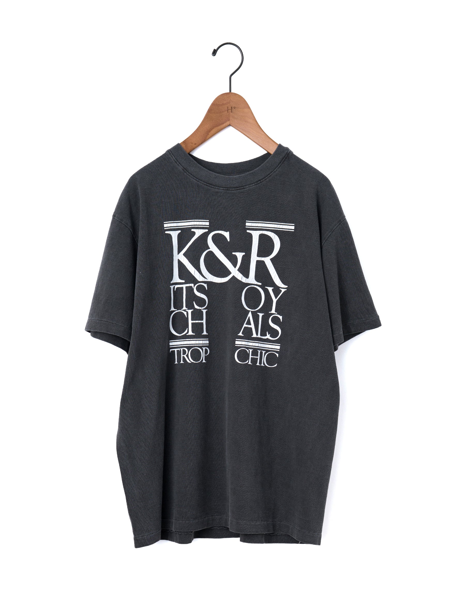 KURO | 17/-ROUND SHAPE DYED TEE 