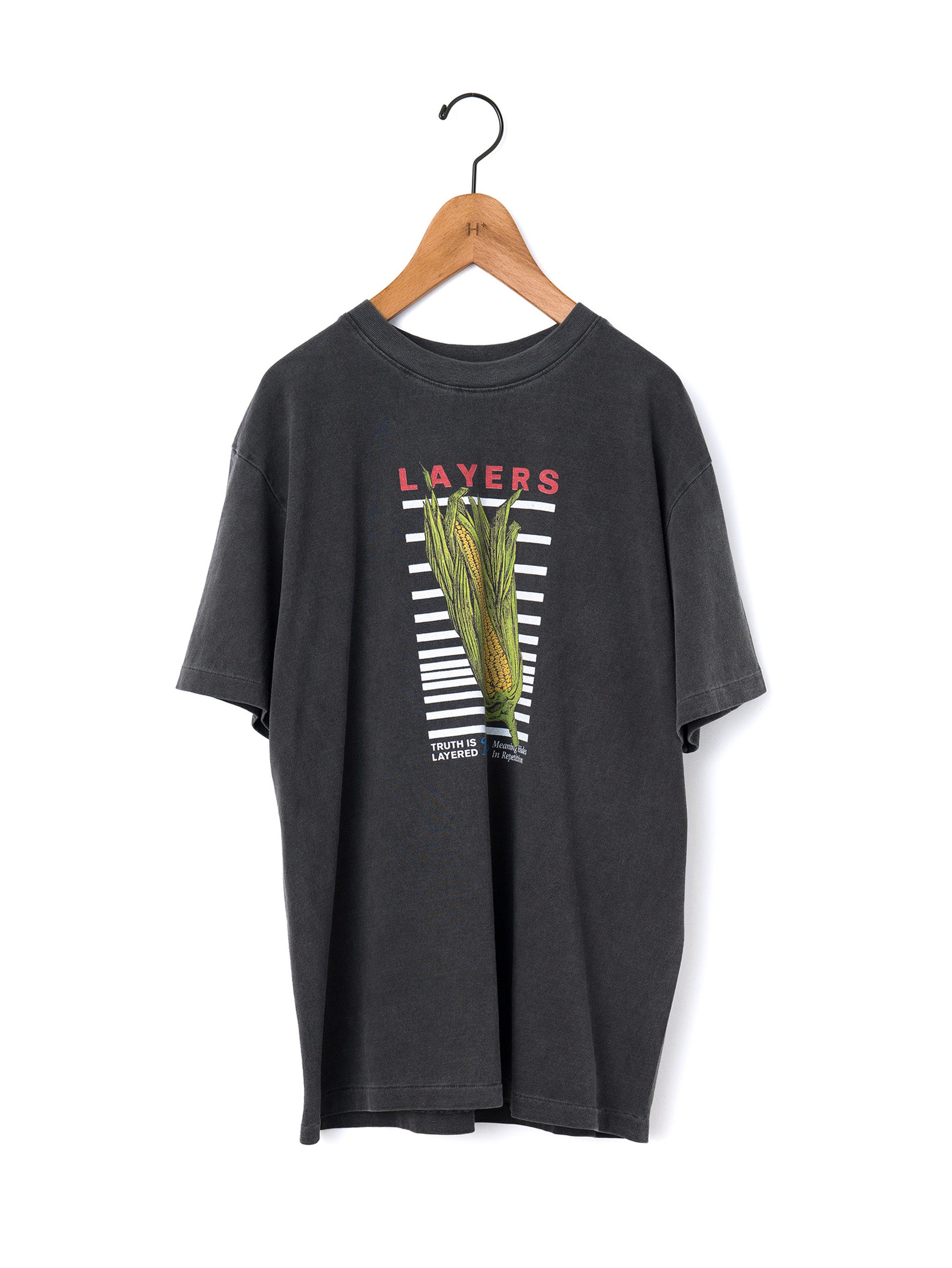 KURO | 17/-ROUND SHAPE DYED TEE "LAYERS" 964275