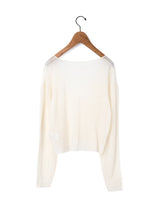 enrica | 細番手ウール VネックプルオーバーKNIT 269