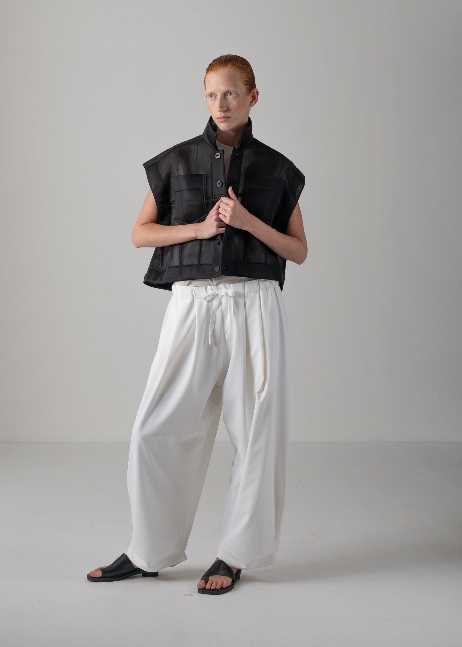COGTHEBIGSMOKE | NIRVANA TUCKED HEM TROUSERS 14602-246-1414-1
