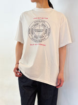 KURO | 17/-ROUND SHAPE DYED TEE "curriculum" 964261