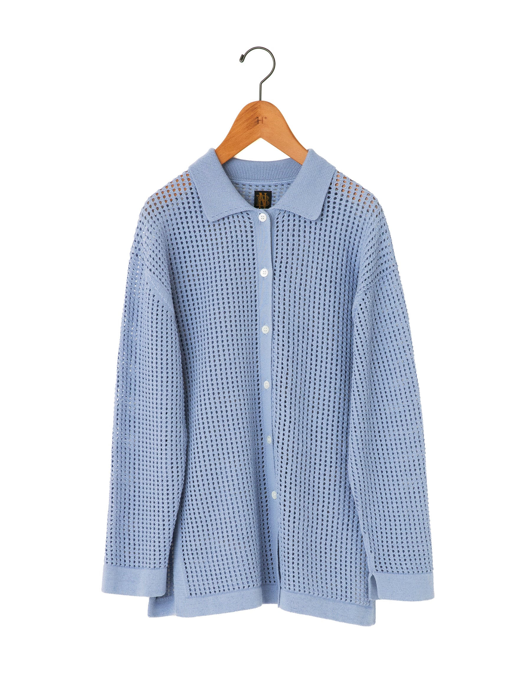 BATONER | SUMMER KNIT POLO COLLAR CARDIGAN BN-23SL-023