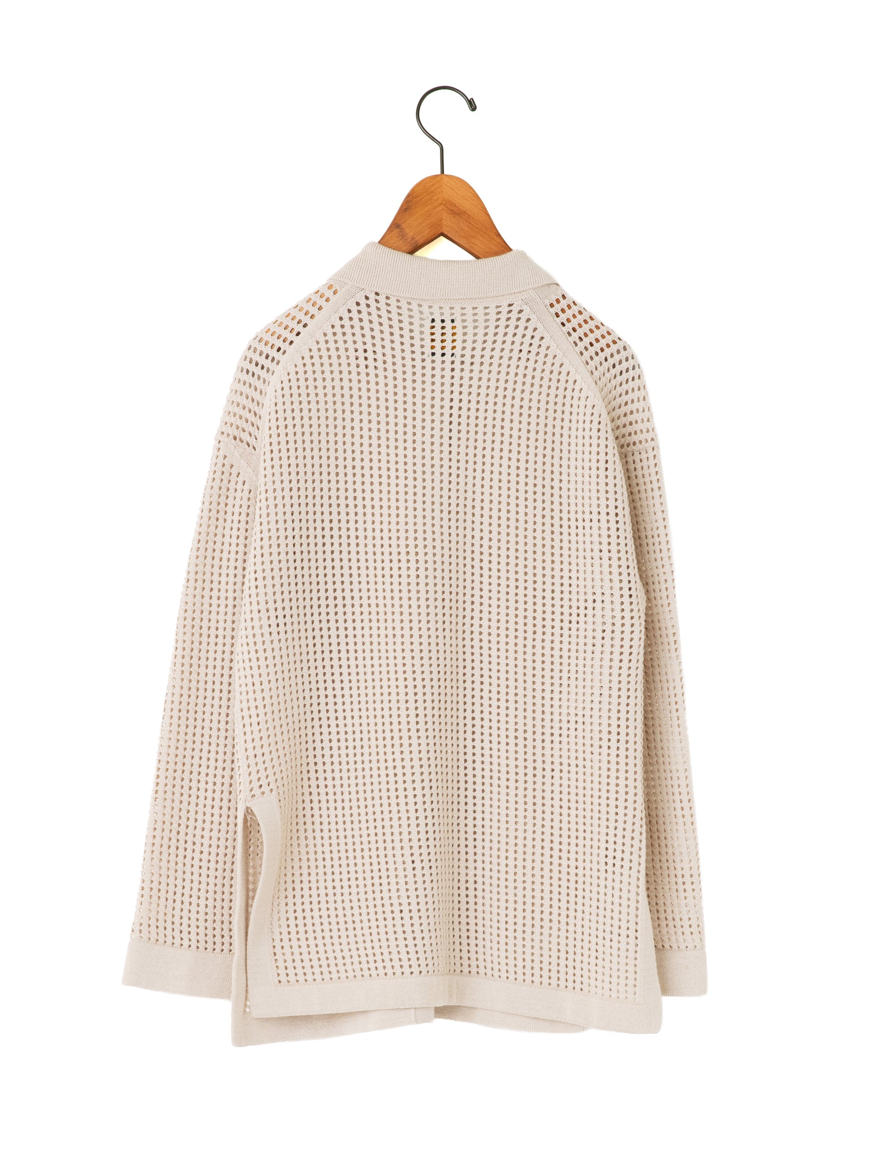 BATONER | SUMMER KNIT POLO COLLAR CARDIGAN BN-23SL-023
