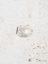 GEROCHRISTO | Ring in 18K Gold and sterling silver with Lapis 20374