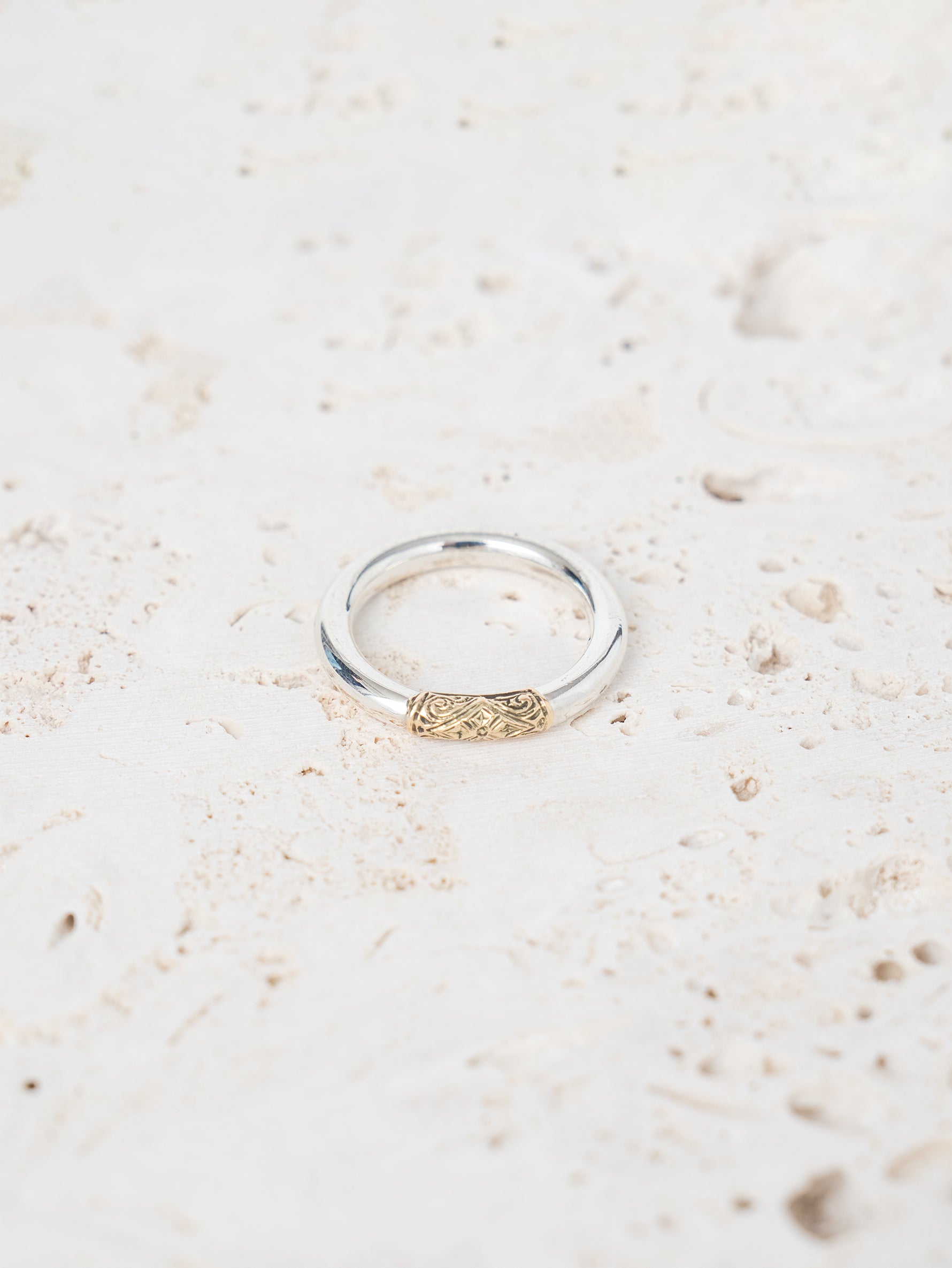 GEROCHRISTO | Ring in 18K Gold and sterling silver 20535