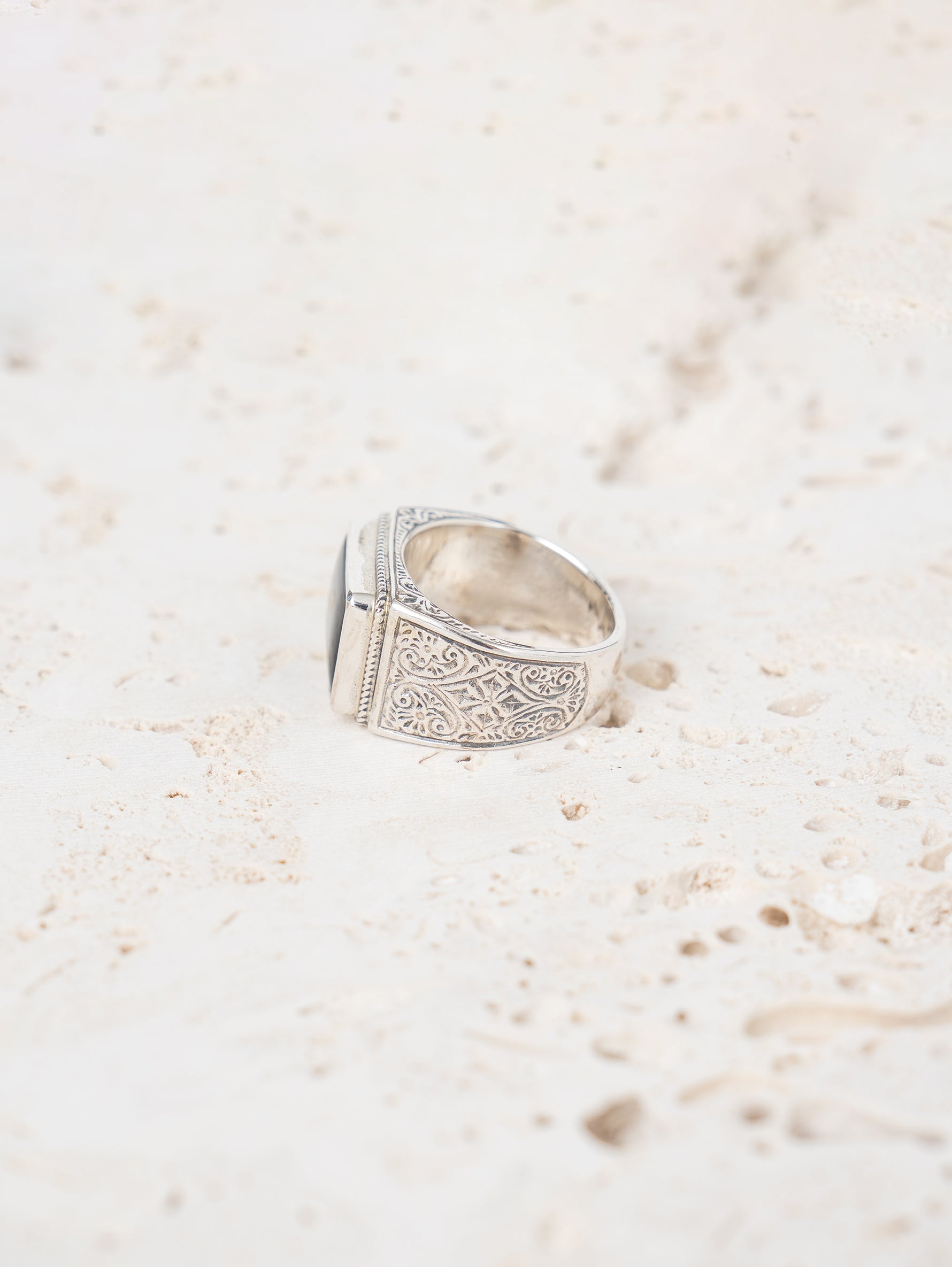 GEROCHRISTO | Ring in sterling silver Black onyx 20343