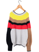 enrica | シルクモヘヤボーダーウールニットプルオーバー