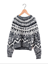 BATONER | モヘア ノルディック クルーネック BN-25FL-049