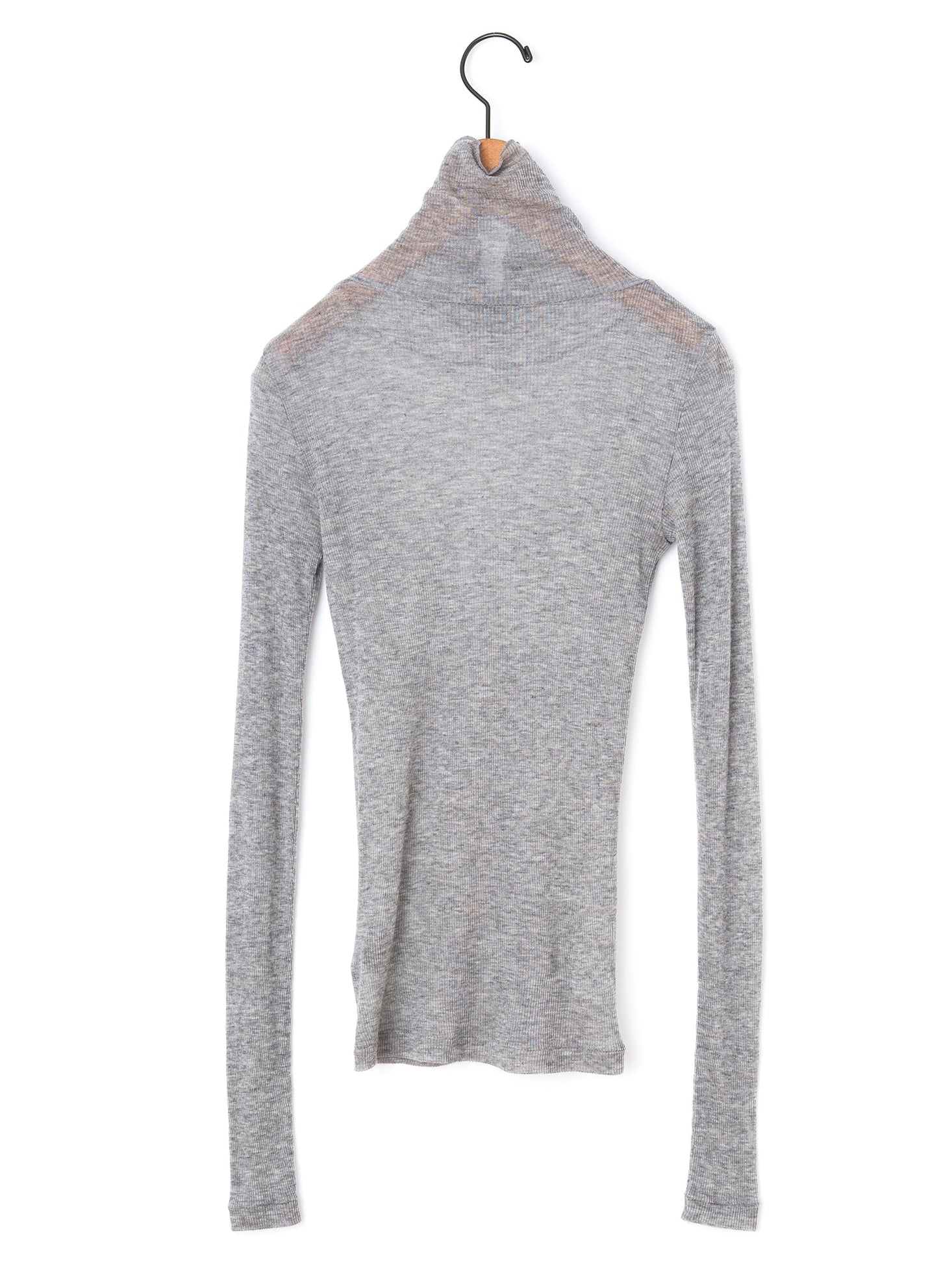 BATONER | MELTY RIB HIGH NECK LONG SLEEVE T-SHIRT BN-25FL-009