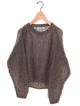 BATONER |フラッフィーモヘア ボートネック