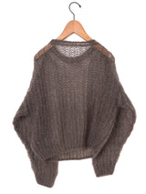 BATONER |フラッフィーモヘア ボートネック