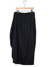 BOWTE | コットンシルク ウォッシュドサテン タックドエッグ マキシスカート