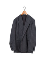 BOWTE | レッドピンストライプ ヘリンボーン ダブルブレスト テーラードジャケット