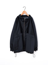 BOWTE | ボリュームサテン フーディブルゾン