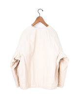 kagure | コットン中綿ノーカラーショートコート