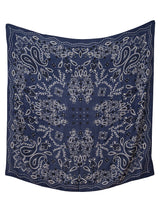 manipuri | 0143333019<ウールシルクストールヘリンボーン織120>カレイドバンダナ