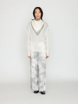 GGG | Deep V Neck Long Sleeve Pull Over with Stole 02-01-1757