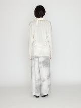 GGG | Deep V Neck Long Sleeve Pull Over with Stole 02-01-1757