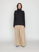 GGG | Roll Neck Long Sleeve Pull Over with Stole 02-01-1756