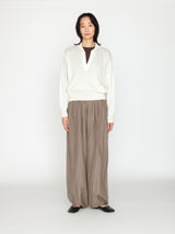 BATONER | ラミーウール スキッパーニット