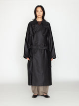 BOWTE | テクニカルコットン オーバーサイズ アンラインド トレンチコート