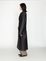 BOWTE | テクニカルコットン オーバーサイズ アンラインド トレンチコート