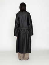 BOWTE | テクニカルコットン オーバーサイズ アンラインド トレンチコート