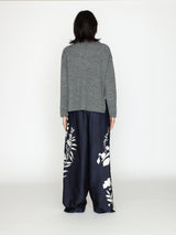 BATONER | ソリッドウールリブハーフジップ