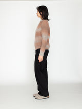 BATONER | モヘア カスリ ダイ シグネチャー ネック BN-25FL-055