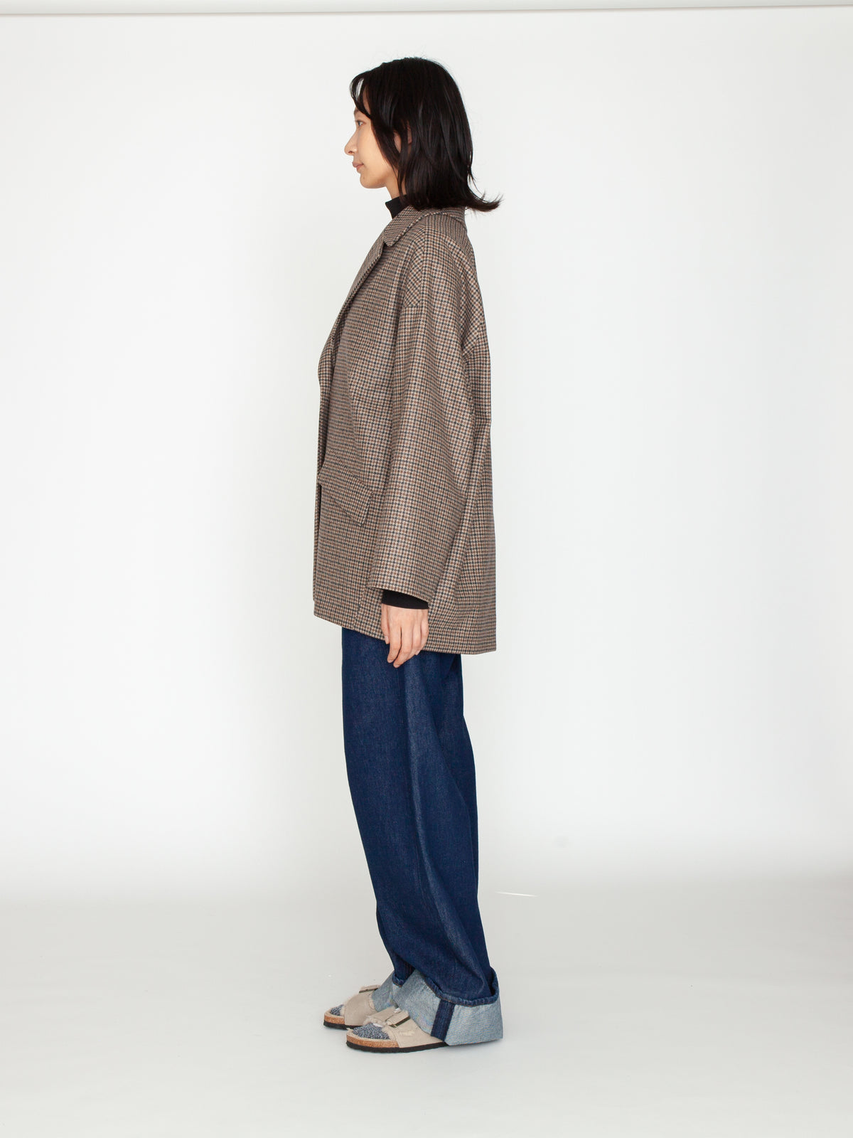TICCA | チェックジャケコート TBEA-521 brown check(別注商品)