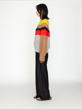 enrica | シルクモヘヤボーダーウールニットプルオーバー