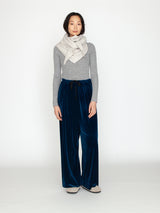 ASAUCE MELER | シームレス トライアングル カシミヤニットストール AM25F-ST205