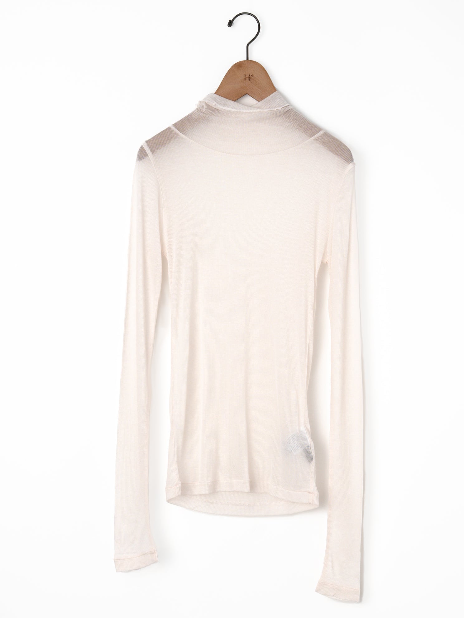 BATONER | MELTY RIB HIGH NECK LONG SLEEVE T-SHIRT BN-25FL-009