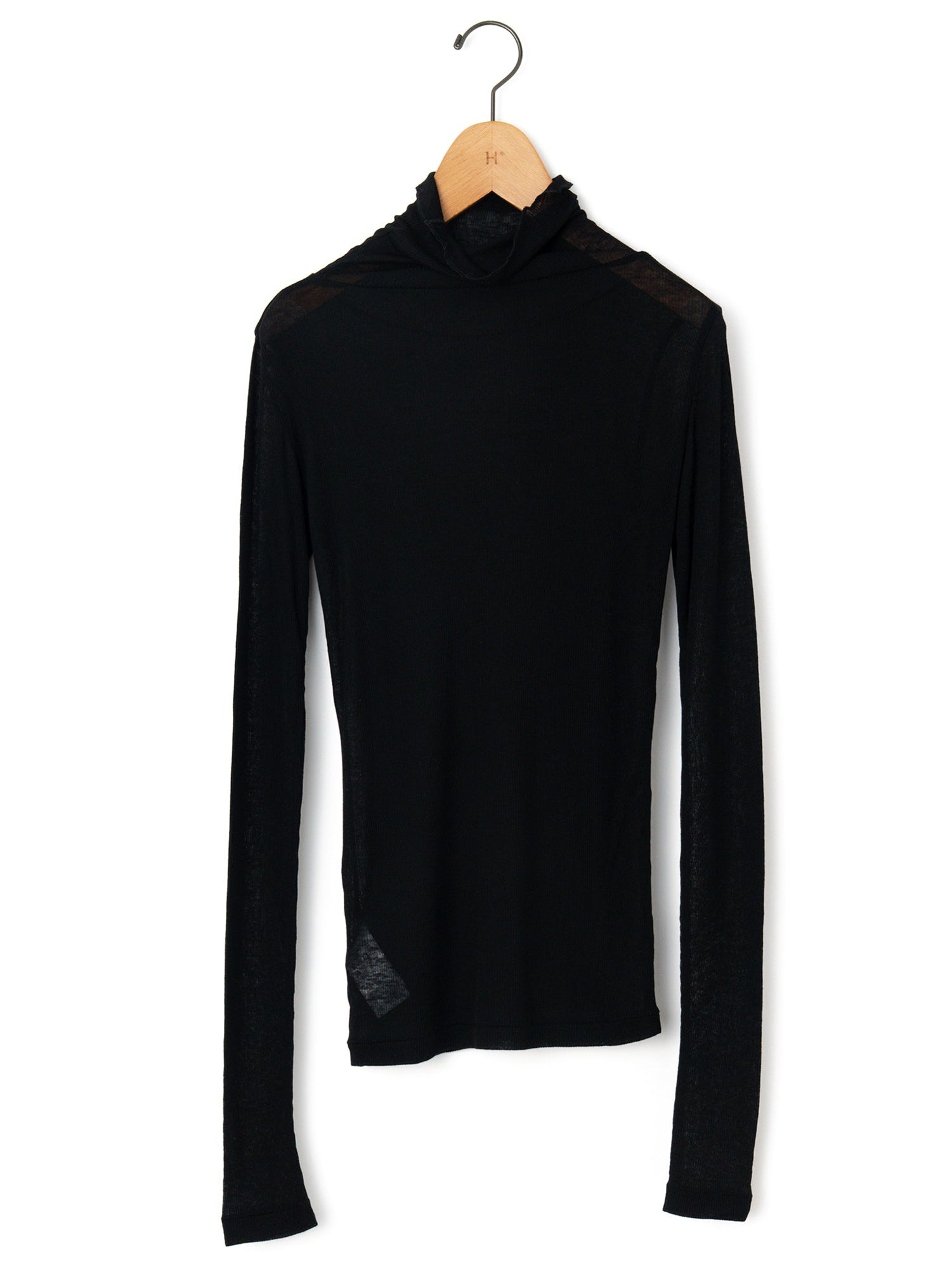 BATONER | MELTY RIB HIGH NECK LONG SLEEVE T-SHIRT BN-25FL-009