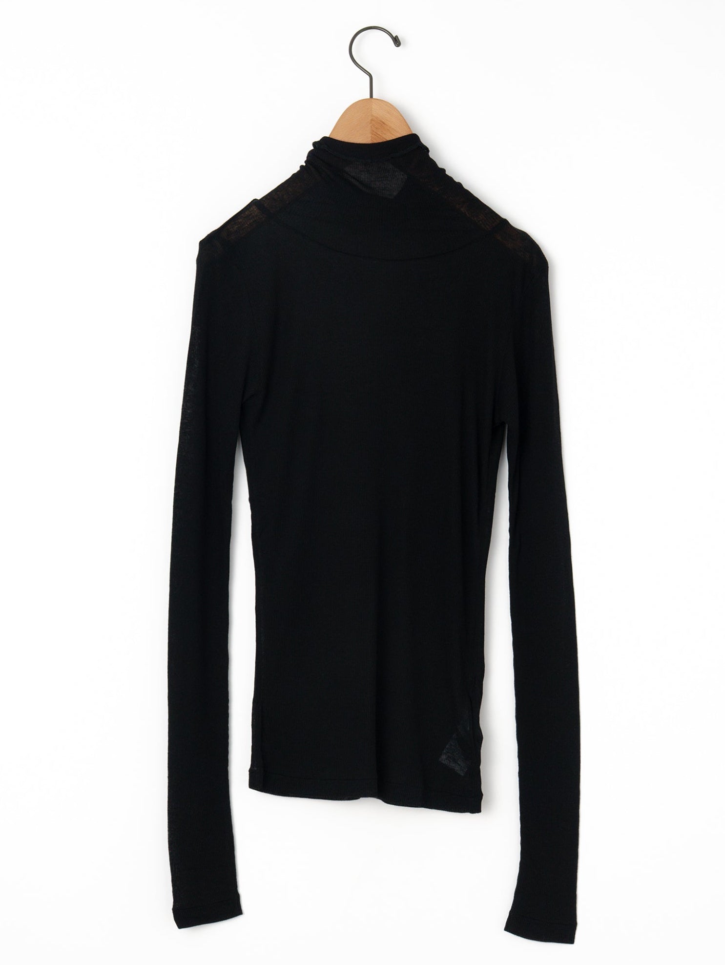 BATONER | MELTY RIB HIGH NECK LONG SLEEVE T-SHIRT BN-25FL-009
