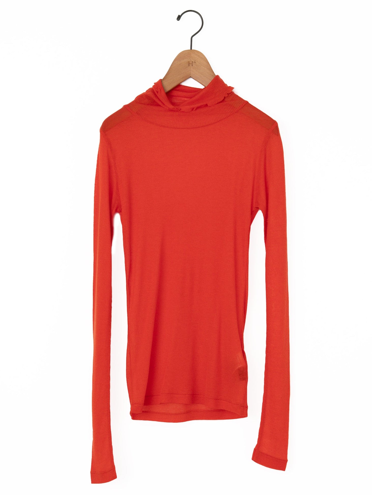 BATONER | MELTY RIB HIGH NECK LONG SLEEVE T-SHIRT BN-25FL-009