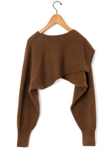 enrica | チャイニーズラクーン混ソフトタッチスリーブケープ