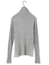 enrica | カシミヤシルクワイドリブタートルニット