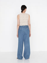 KURO | BIG TUCK DENIM TROUSER