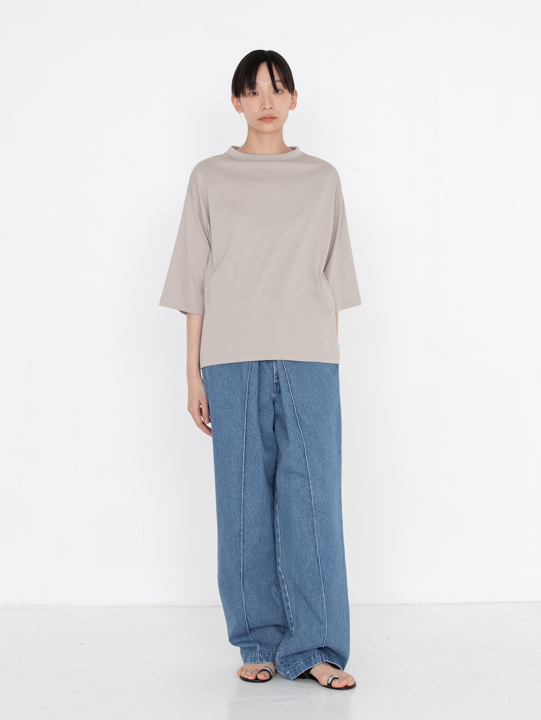 KURO | BIG TUCK DENIM TROUSER 963943