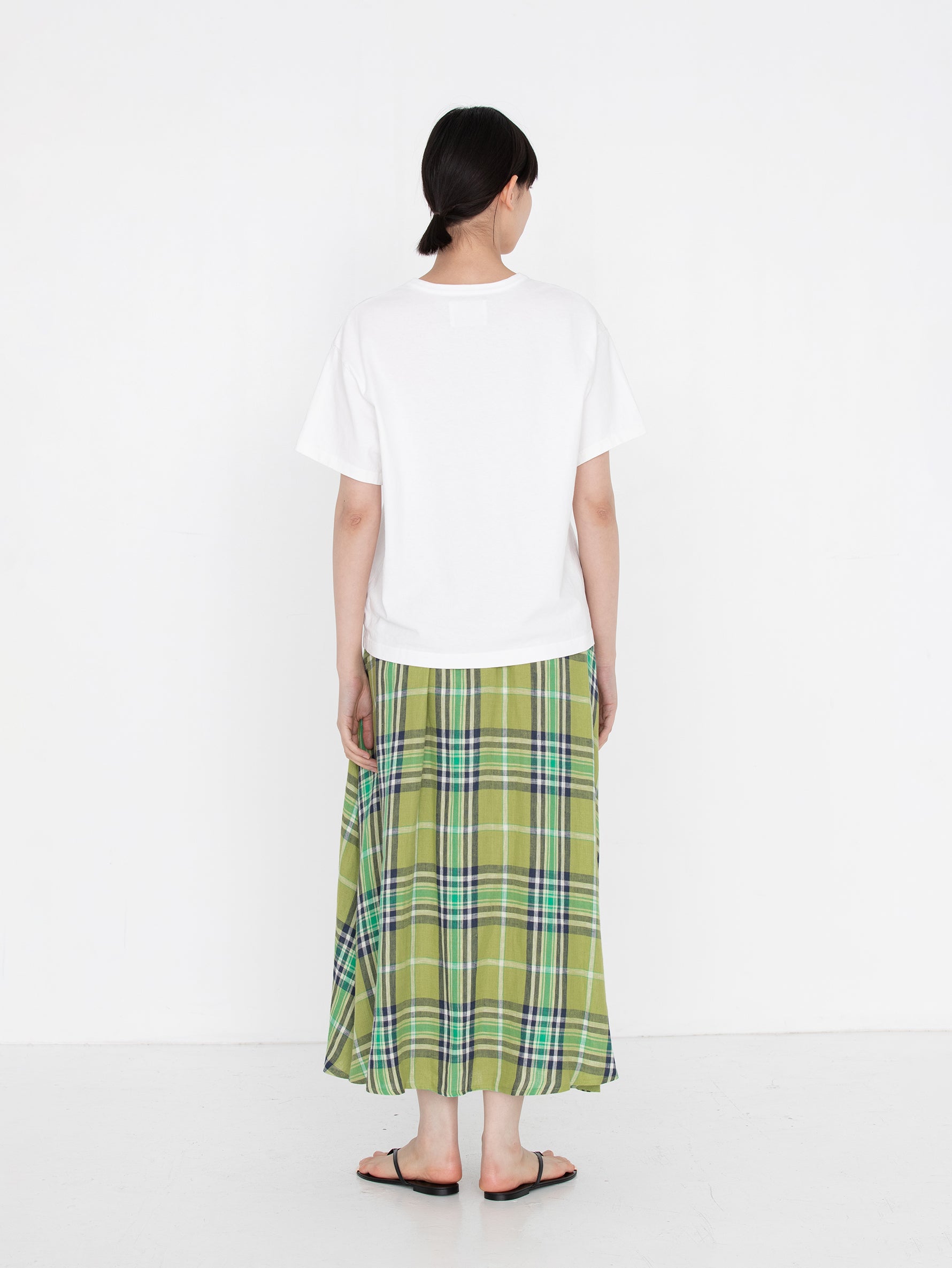O'NEIL OF DUBLIN | TARTAN GATHER FLARED SKIRT805