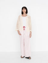 sana | tassel pants (herringbone stripe)