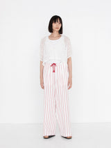 sana | tassel pants (herringbone stripe)