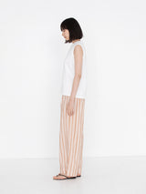 enrica | コットンシルクストライプパンツ