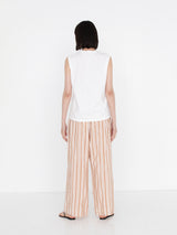 enrica | コットンシルクストライプパンツ