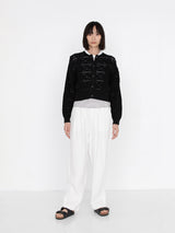 BATONER | グラッシー レース クルーネック カーディガン