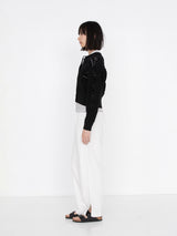 BATONER | グラッシー レース クルーネック カーディガン