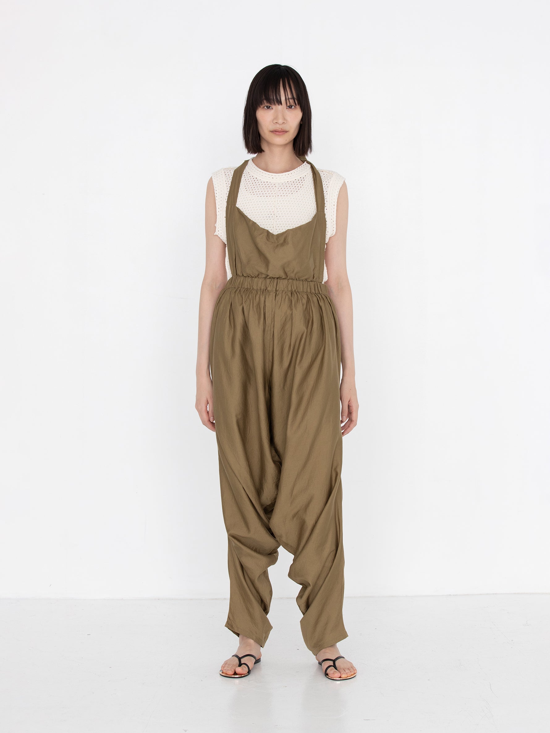 enrica/エンリカ コットンサテンギャザーブラウス（enrica